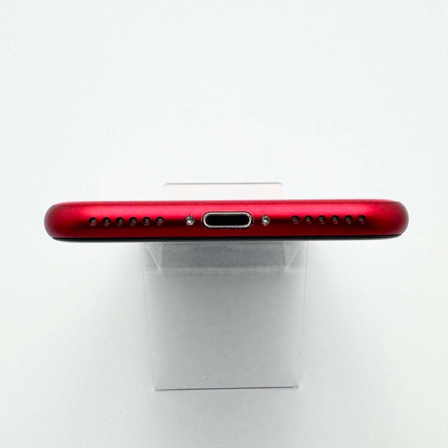 保証あり　電池新品100%　iPhoneSE２　128GB　SIMフリー　レッド iPhone - 【美品】iPhoneSE2 レッド 128GB シムフリー 新品大容量