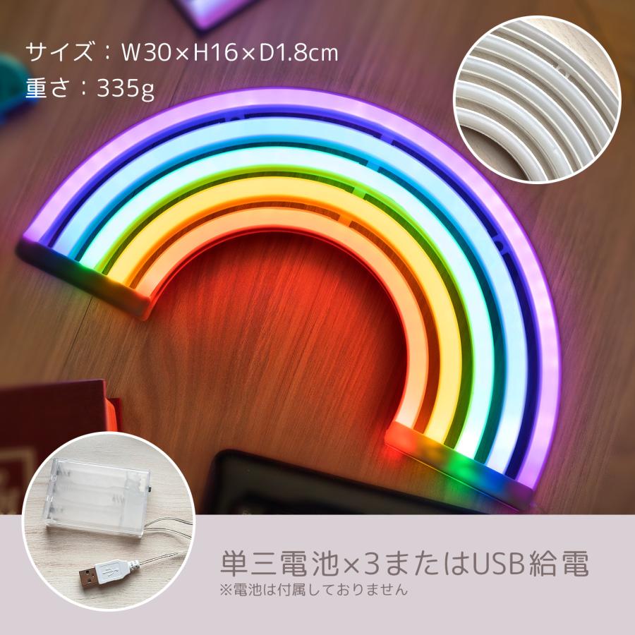 RAINBOW LED 虹 レインボー ネオン ライト ネオンサイン ネオン管 ネオンチューブ インテリア USB TRD RLOGI