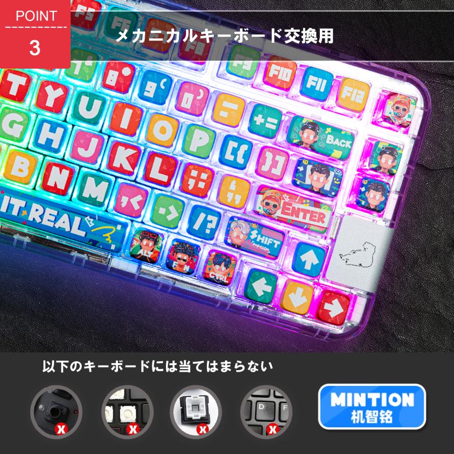 CREATIVE UNIVERS 122鍵 キーキャップ ゲーミングキーキャップ PBT