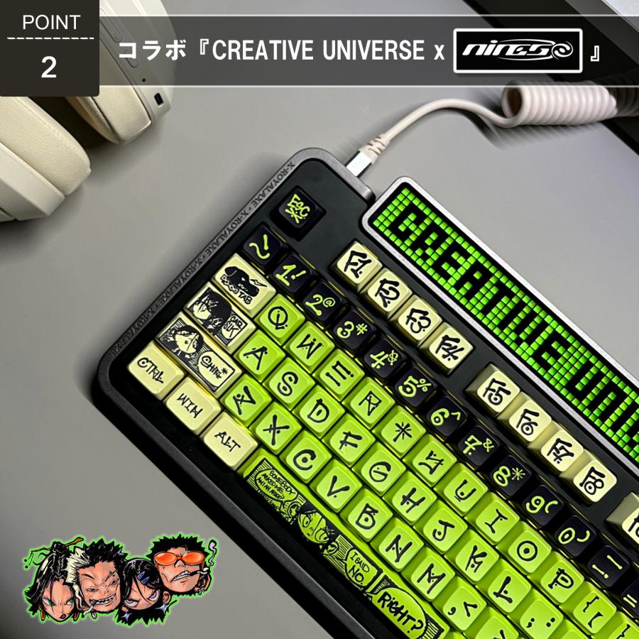 CREATIVE UNIVERS 135鍵 キーキャップ ゲーミングキーキャップ PBT