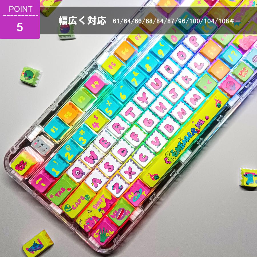 CREATIVE UNIVERS 136鍵 キーキャップ ゲーミングキーキャップ PBT