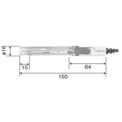 HORIBA LAQUA PH計電極　9625-10D 堀場製作所 9625-10D 防水プラスチックpH電極 LAQUAact HORIBA : 測定