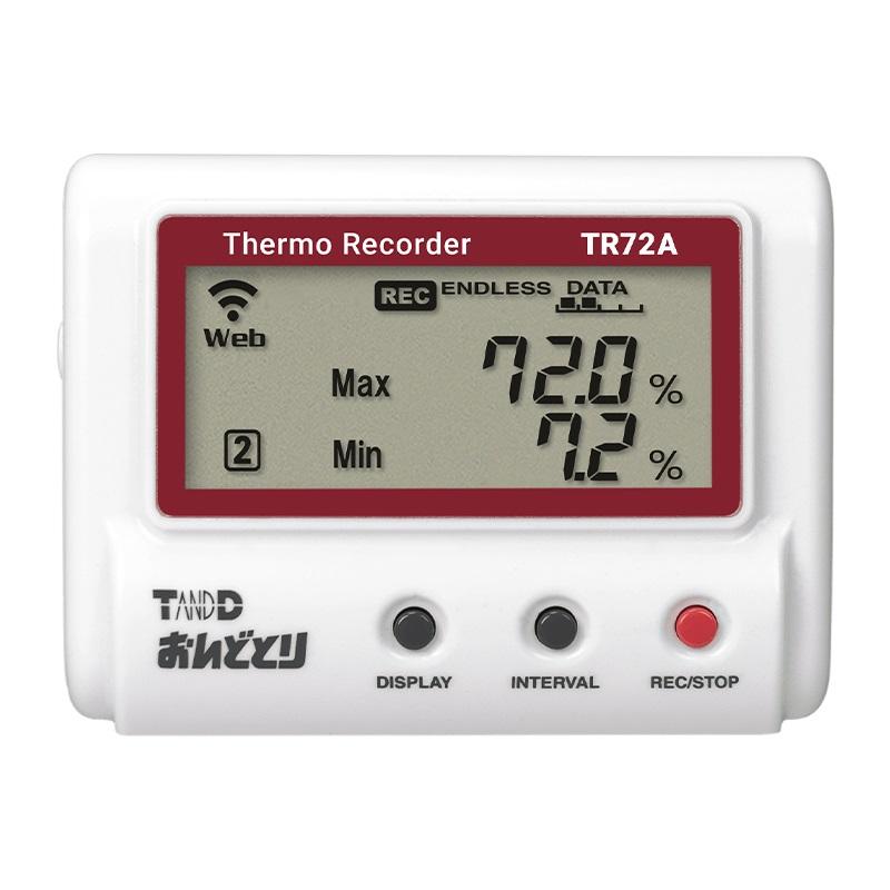 の正規取扱店で ティアンドデイ　TR72A-S　高精度広範囲 温度・湿度データロガー　おんどとり　TR-72A-S