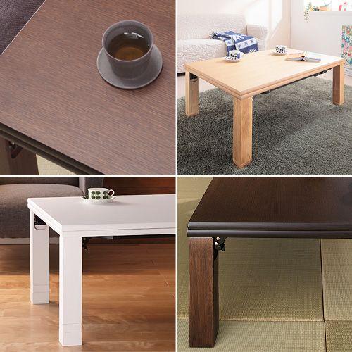 こたつテーブル 正方形 日本製 高さ4段階調節 折れ脚こたつ フラットローリエ 80×80cm｜sola-shop｜02