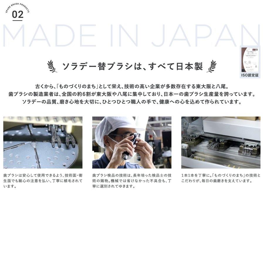 ソラデー替ブラシ ■4列ワイド （ふつう）替えブラシ 歯周ケア 歯周予防 ソラデースペア 歯ブラシ 口臭予防 歯垢除去 オーラルケア | SOLADEY | 06