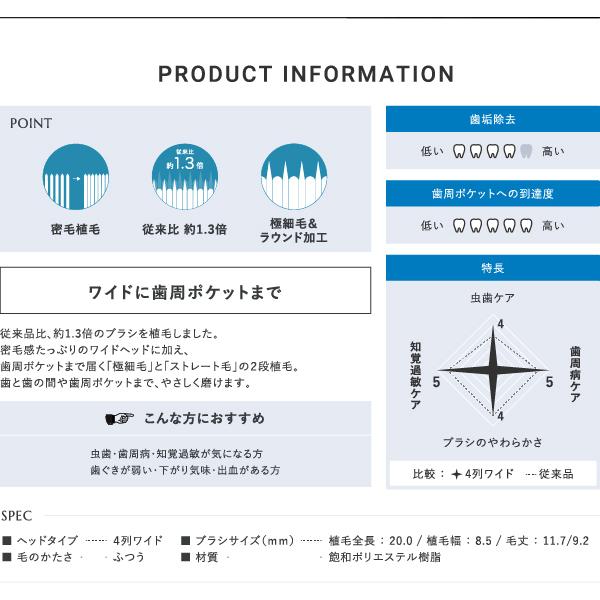 ソラデー替ブラシ ■4列ワイド 極細（ふつう）歯周ケア ソラデー専用 スペアブラシ 替えブラシ 歯ブラシ 口臭予防 歯垢除去 オーラルケア | SOLADEY | 05