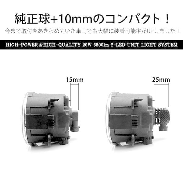 GDB インプレッサ WRX STI LED フォグランプ HB4/9006 20W 11000