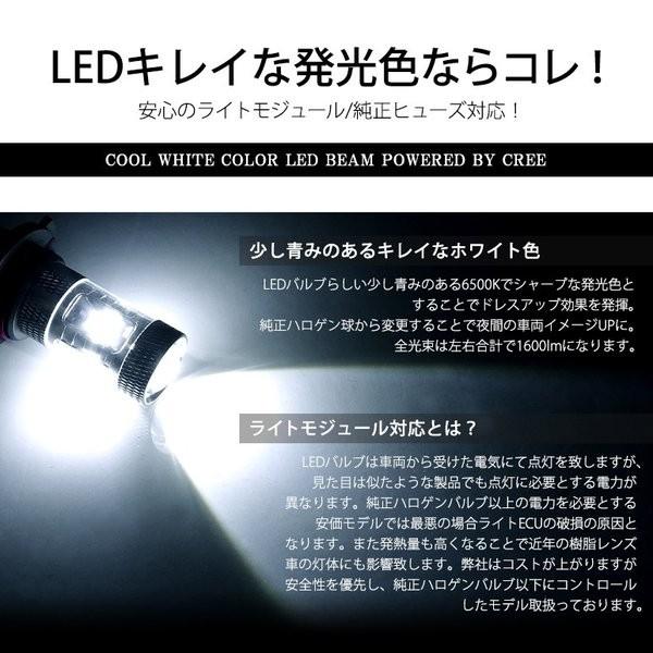 ZC72S/ZD72S スイフト LED フォグランプ H11 30W CREE/クリー プロジェクター発光 ホワイト/6500K 2個入り 車検対応｜solae-shop｜03