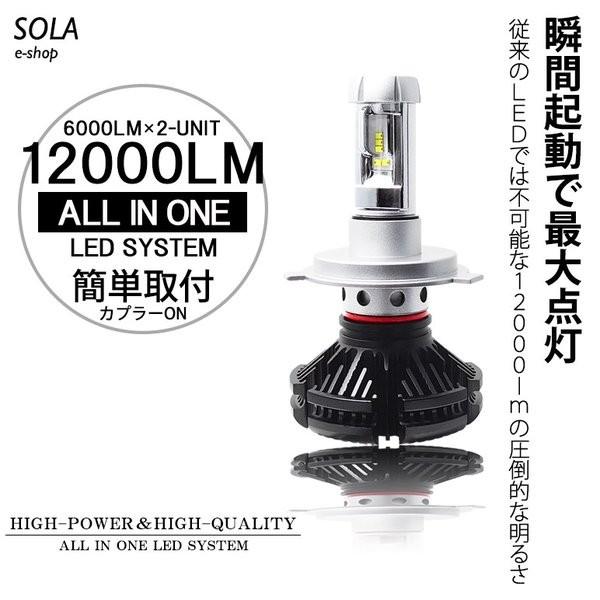 MG21S モコ LED ヘッドライト ロービーム/ハイビーム H4 Hi/Lo 切替 50W 12000ルーメン ZESチップ搭載モデル 3000K/6500K/8000K｜solae-shop｜02