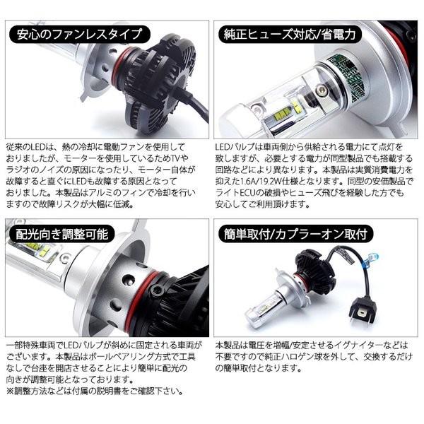 MG21S モコ LED ヘッドライト ロービーム/ハイビーム H4 Hi/Lo 切替 50W 12000ルーメン ZESチップ搭載モデル 3000K/6500K/8000K｜solae-shop｜10