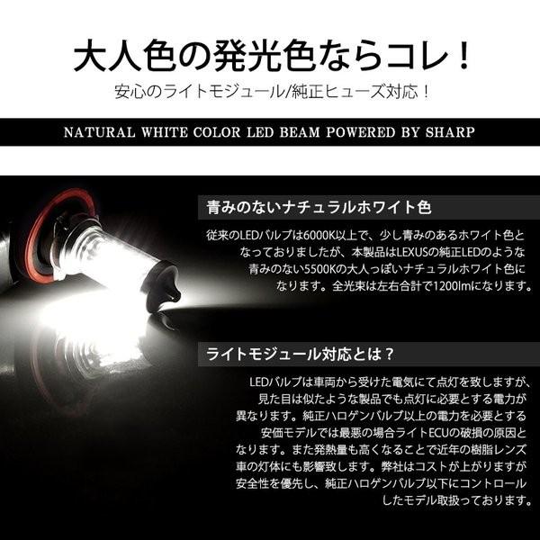 MG21S 前期/後期 モコ LED フォグランプ H8 80W SHARP/シャープ 遮光シェード/サイド発光 ホワイト/白/5500K｜solae-shop｜04