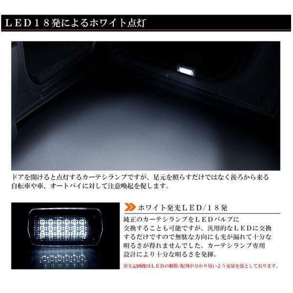 18系/180系 前期/後期 クラウン アスリート/ロイヤル LED カーテシランプ ルームランプ/ドアランプ用 ユニット交換タイプ SMD-18発 ホワイト点灯 純正交換｜solae-shop｜03