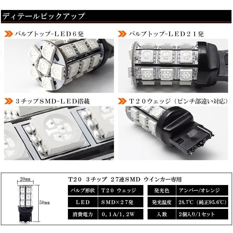 Rp系 Rp1 Rp2 Rp3 Rp4 Rp5 前期 後期 ステップワゴン スパーダ含む Led ウインカー T ウェッジ ピンチ部違い対応 3チップ 27連 Smd アンバー オレンジ 2個入り T 4u Rp Sola E Shop 通販 Yahoo ショッピング