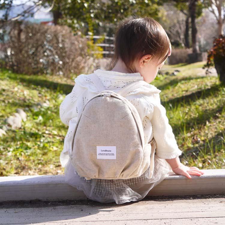日本製コットンリネンのベビーリュック ファーストリュック 名入れ 一升餅 １歳 出産祝い 一升米 女の子 おしゃれ かわいい 男の子 誕生日 名前入り Brr2101 そらごとヤフーショッピング店 通販 Yahoo ショッピング
