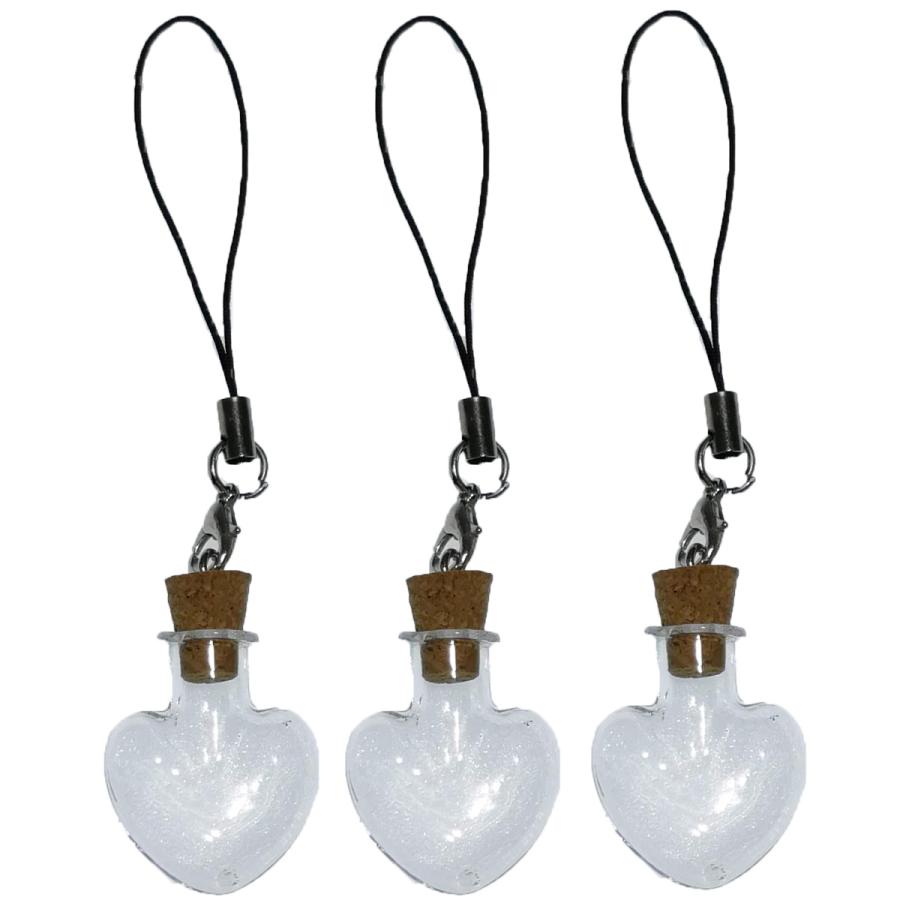 ガラス細工 コルクトップ ハートc 3個 アクセサリー パーツ Ca166 お花の贈り物そらーる 通販 Yahoo ショッピング