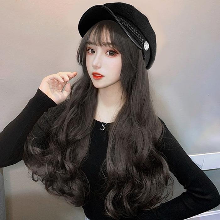 ロング巻き 小顔効果 髪付き帽子 帽子用ウィッグ キャンプ レディース 自然 コスプレ F0819jf03 Solas 通販 Yahoo ショッピング