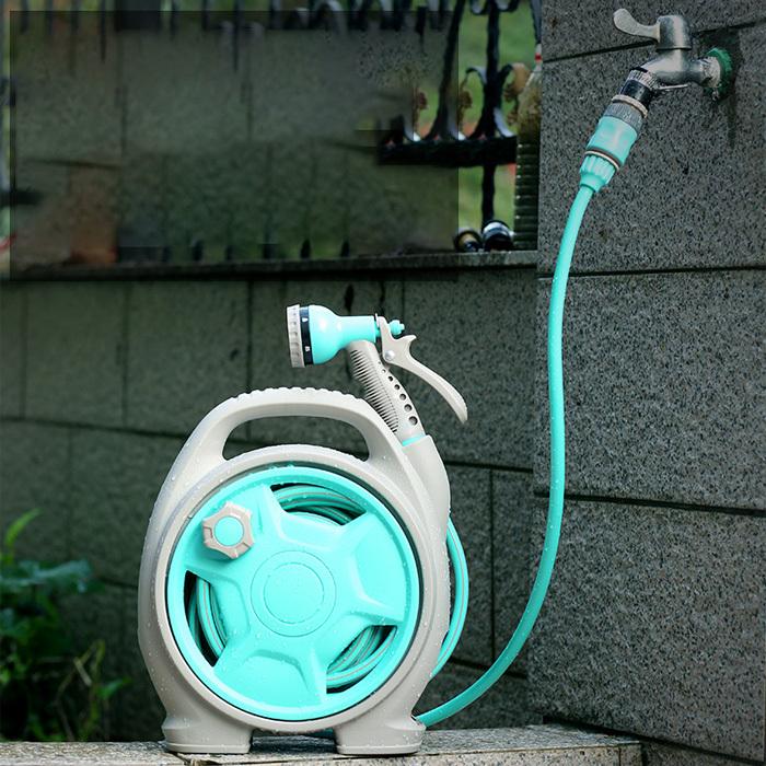 激安直営店 洗車ホース 散水ホース 収納便利 ホースリール ガーデン 高圧 蛇口対応 泡洗浄ガン 園芸 水まき 庭 15m Supplystudies Com
