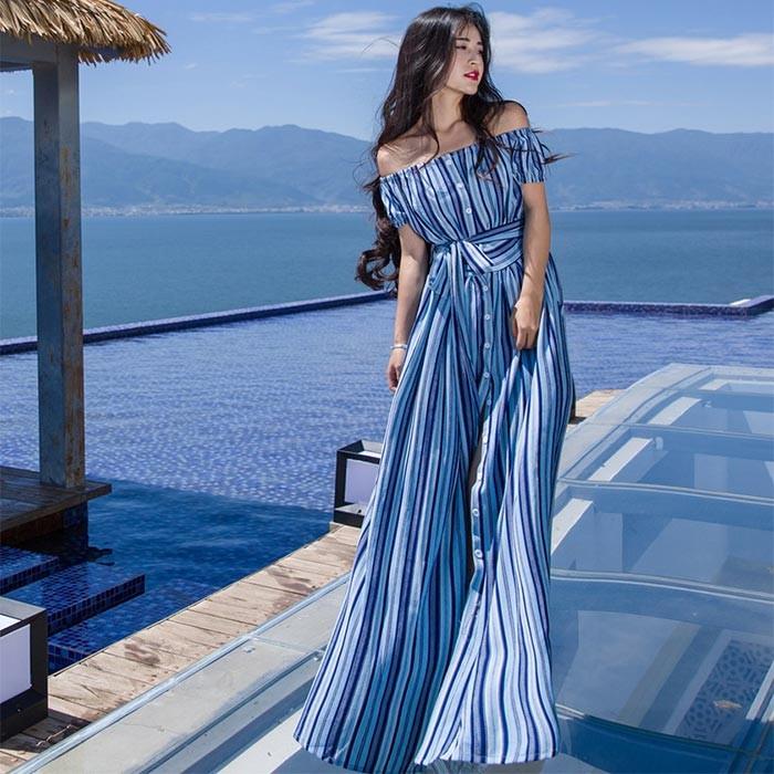 リゾートワンピース レディース 夏 ワンピ ドレス ロングドレス マキシワンピ シフォン マキシ丈 ピーチワンピース ボヘミアワンピース 海 旅行 テレビで話題