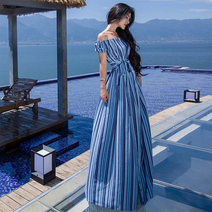 リゾートワンピース レディース 夏 ワンピ ドレス ロングドレス マキシワンピ シフォン マキシ丈 ピーチワンピース ボヘミアワンピース 海 旅行 テレビで話題