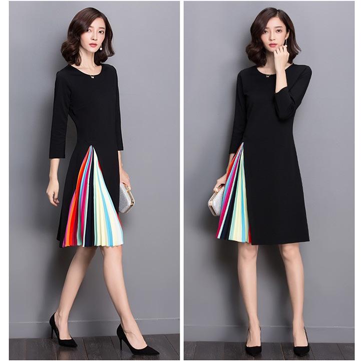 ワンピース 大人 上品 秋冬 結婚式 レディース 長袖 ミモレ丈 ミディアム丈 春夏 フォーマル 痩せる効果 丸ネック Aライン 大きいサイズ 期間限定特別価格