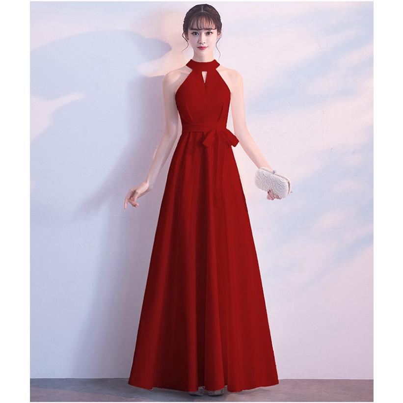 パーティードレス 演奏会 ロングドレス イブニングドレス ワンピース ロング丈 パーティ 結婚式 ノースリーブ Aライン 代 30代 40代 高級ドレス 黒 赤 Lf c Solas 通販 Yahoo ショッピング
