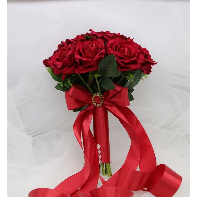 ウエディングブーケ ブーケ ブライダルブーケ ラウンドブーケ 花束 撮影 花嫁 お祝い 結婚式 造花 挙式 フラワー 枯れない 赤 赤 バラ 薔薇 Sph h Solas 通販 Yahoo ショッピング