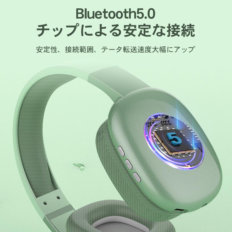 ヘッドホン Bluetooth 無線 有線 密閉型 ワイヤレスヘッドホン ワイヤレス 高音質 マイク内蔵 長時間再生 マイク付き 遮音性抜群 通話 柔らかい USB充電｜solastore｜03