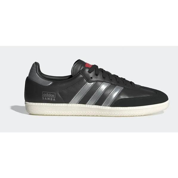 adidas Samba OG シルバー/ブラック Adidas Samba OG “Silver Metallic／Black／Gum” スニーカー
