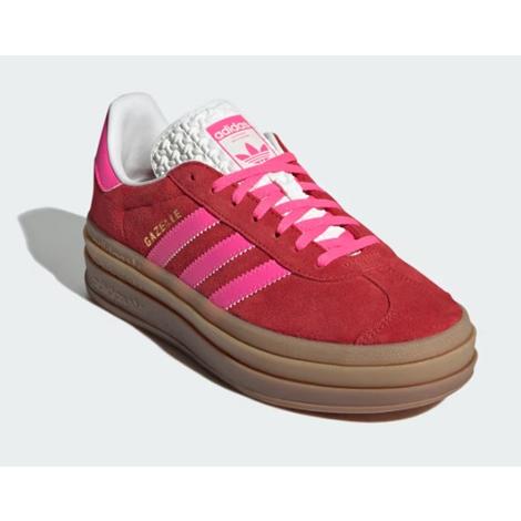 靴 adidas Gazelle Bold IH7496 24cm adidas】IH7496 adidas GAZELLE BOLD W RED/PINK アディダス