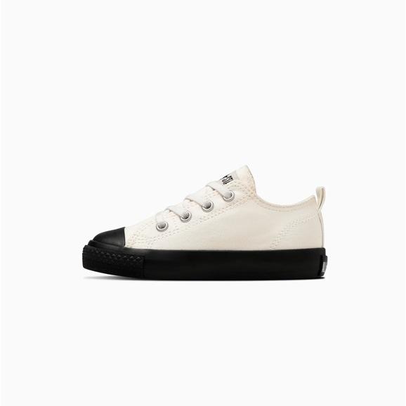 【CONVERSE】CHILD ALL STAR N BLACKBOTTOM SLIP OX 3SD630 OFF WHITE/BLACK チャイルド オールスター Ｎ ブラックボトム スリップ ＯＸ オフホワイト/ブラック｜solehunter｜02