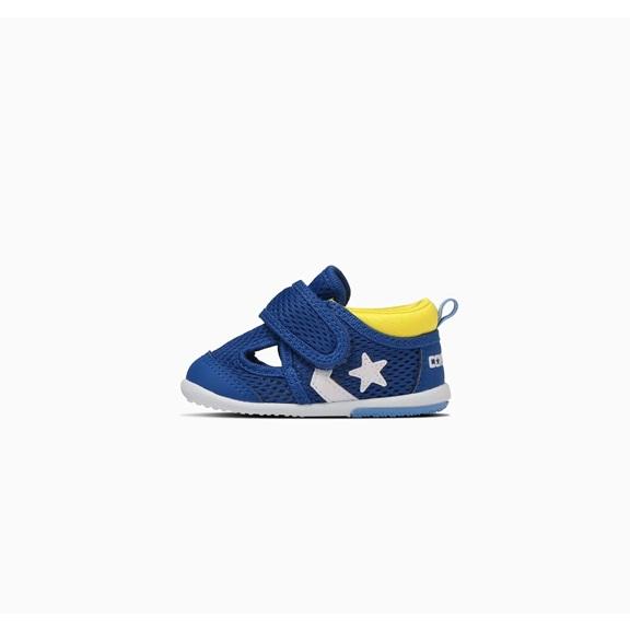 【CONVERSE】LITTLE SUMMER 9 7SD953 BLUE/YELLOW コンバース リトルサマー ９ ブルー/イエロー ファーストシューズ ベビー 子供靴  メッシュ 軽量 スニーカー｜solehunter｜02