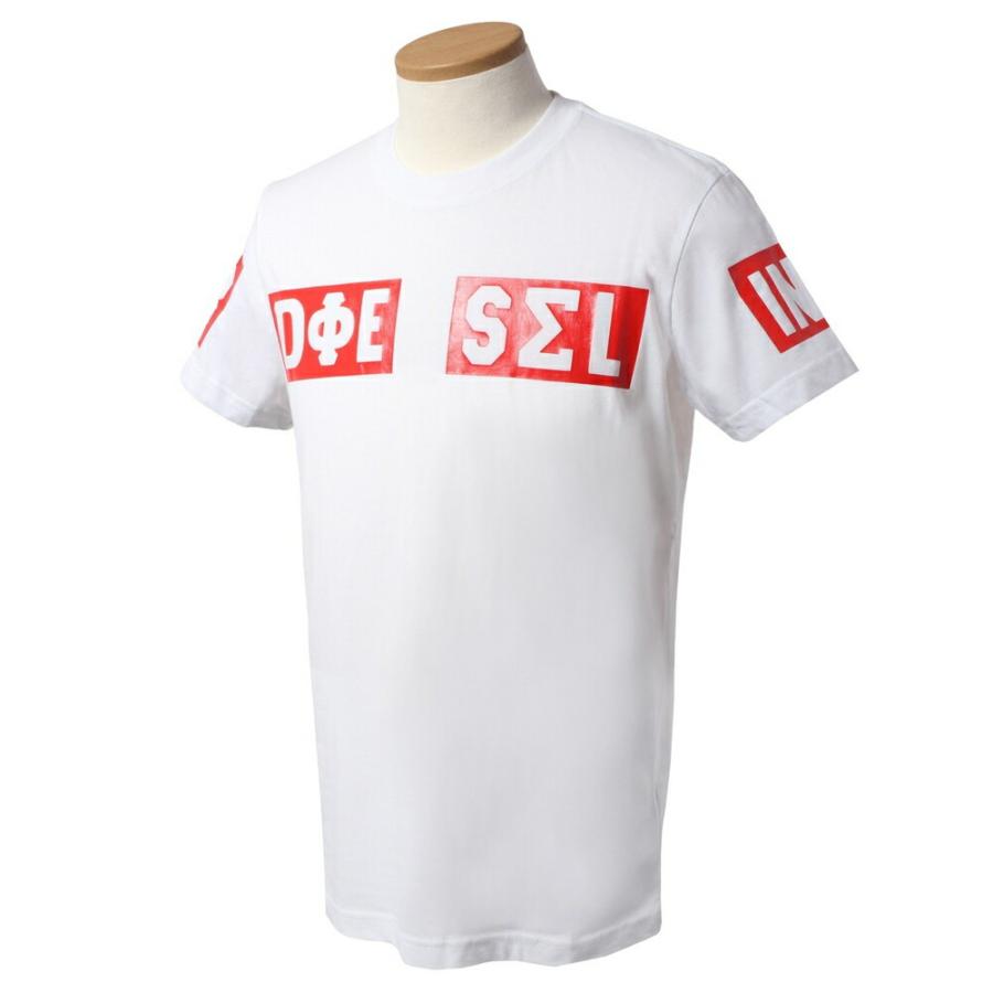 ディーゼル Tシャツ 00SCQ0 0091B 100  ホワイト メンズ DIESEL｜soleil2020｜04