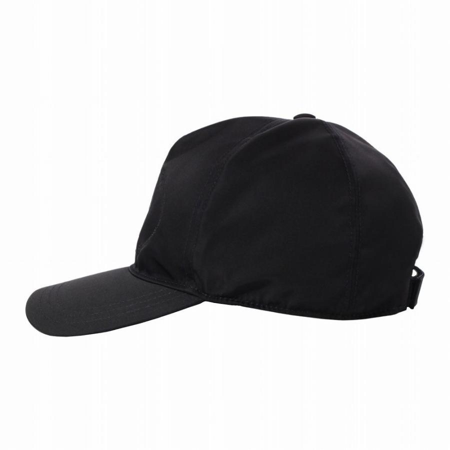 100%正規品 プラダ メンズ キャップ L F0002 ブラック 野球帽 2B15 PRADA 帽子 1HC179 財布、帽子、ファッション小物 