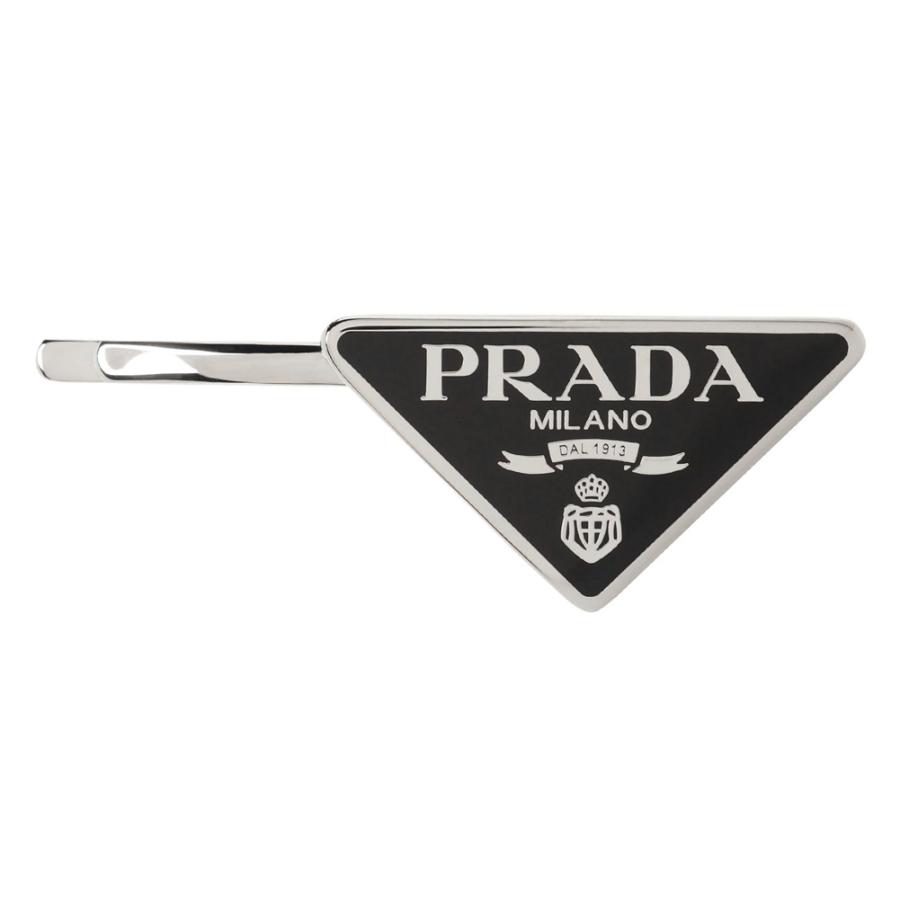 PRADA（プラダ） ヘアクリップ 1IF051 2BA6 F0002 BLACK/SILVER PRADA