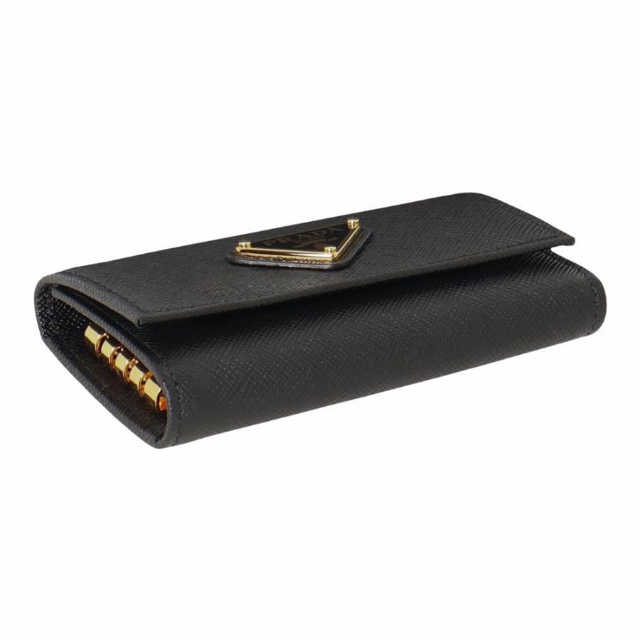 プラダ キーケース 1PG004 QHH F0002 ブラック PRADA 爆買の画像