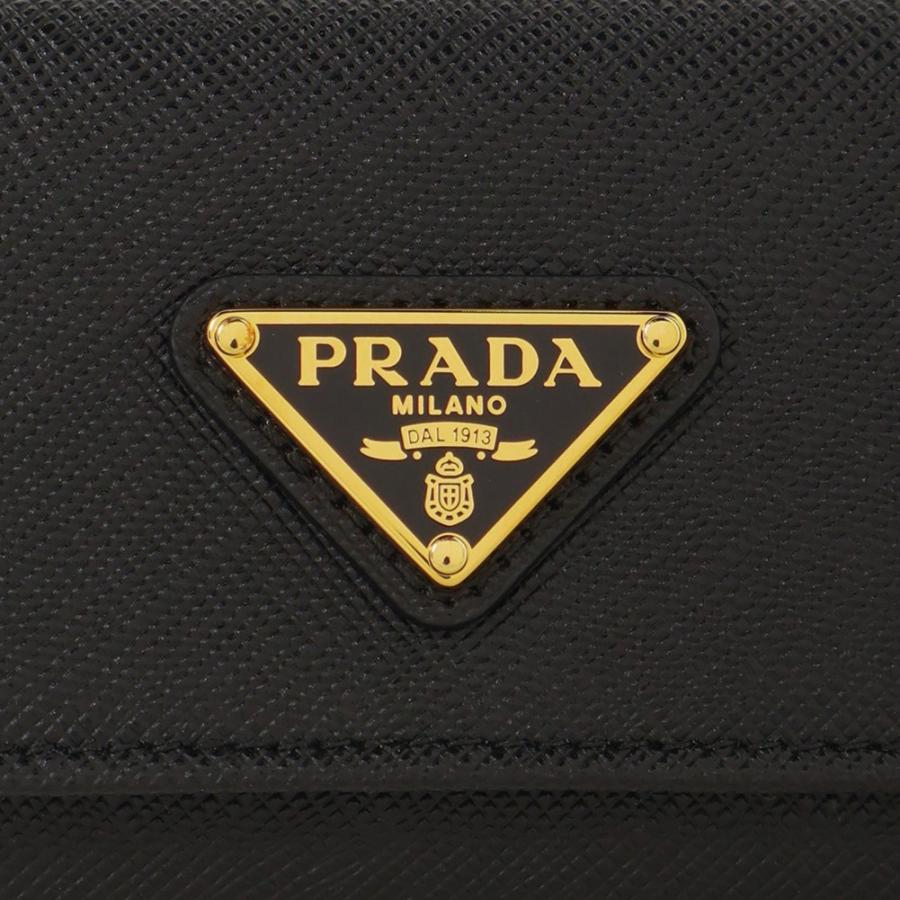 プラダ キーケース 1PG004 QHH F0002 ブラック PRADA 爆買の画像