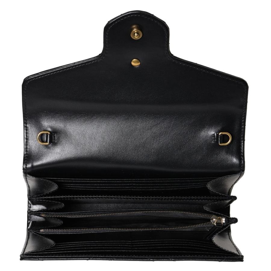 グッチ チェーンウォレット 474575 DTD1T 1000 ブラック GUCCIの画像