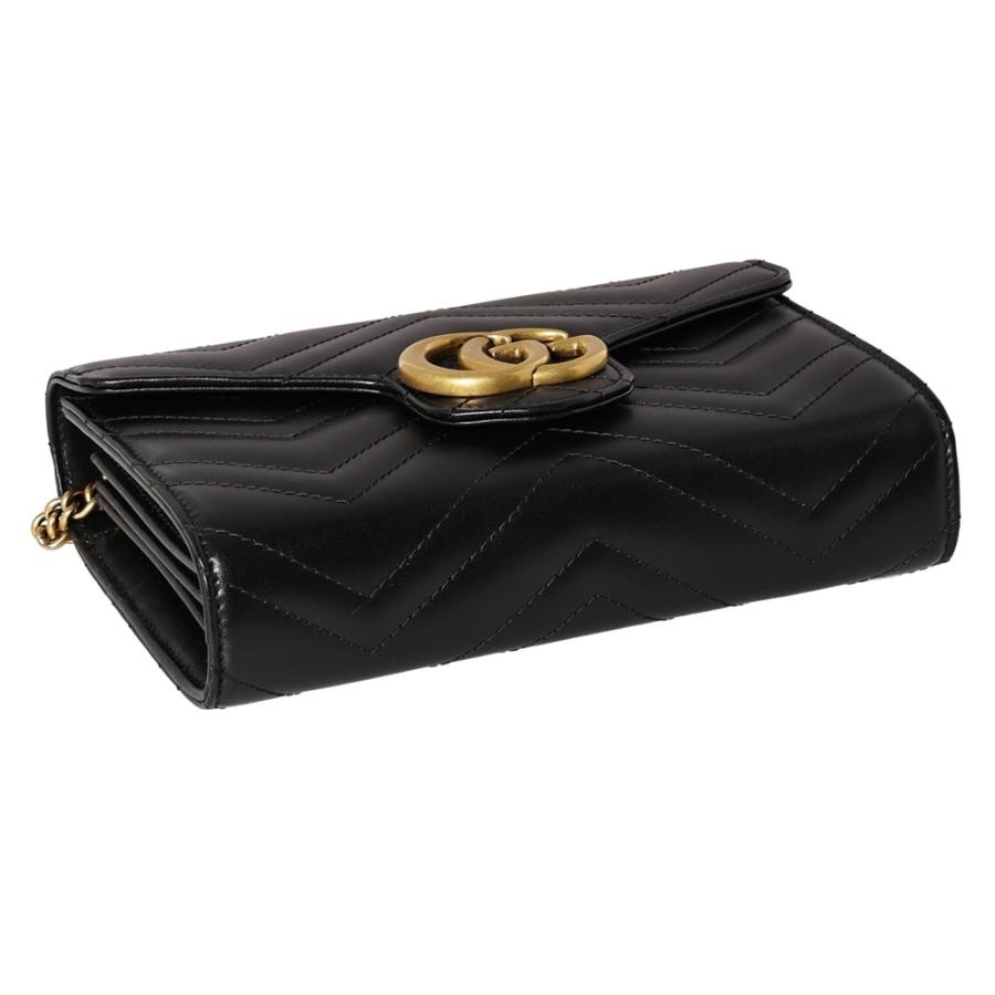グッチ チェーンウォレット 474575 DTD1T 1000 ブラック GUCCIの画像