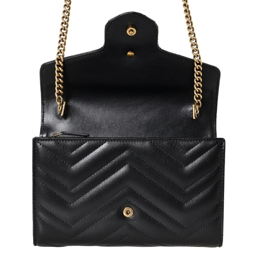 グッチ チェーンウォレット 474575 DTD1T 1000 ブラック GUCCIの画像