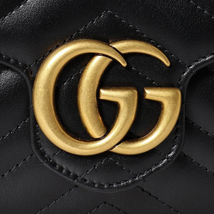 グッチ チェーンウォレット 474575 DTD1T 1000 ブラック GUCCIの画像