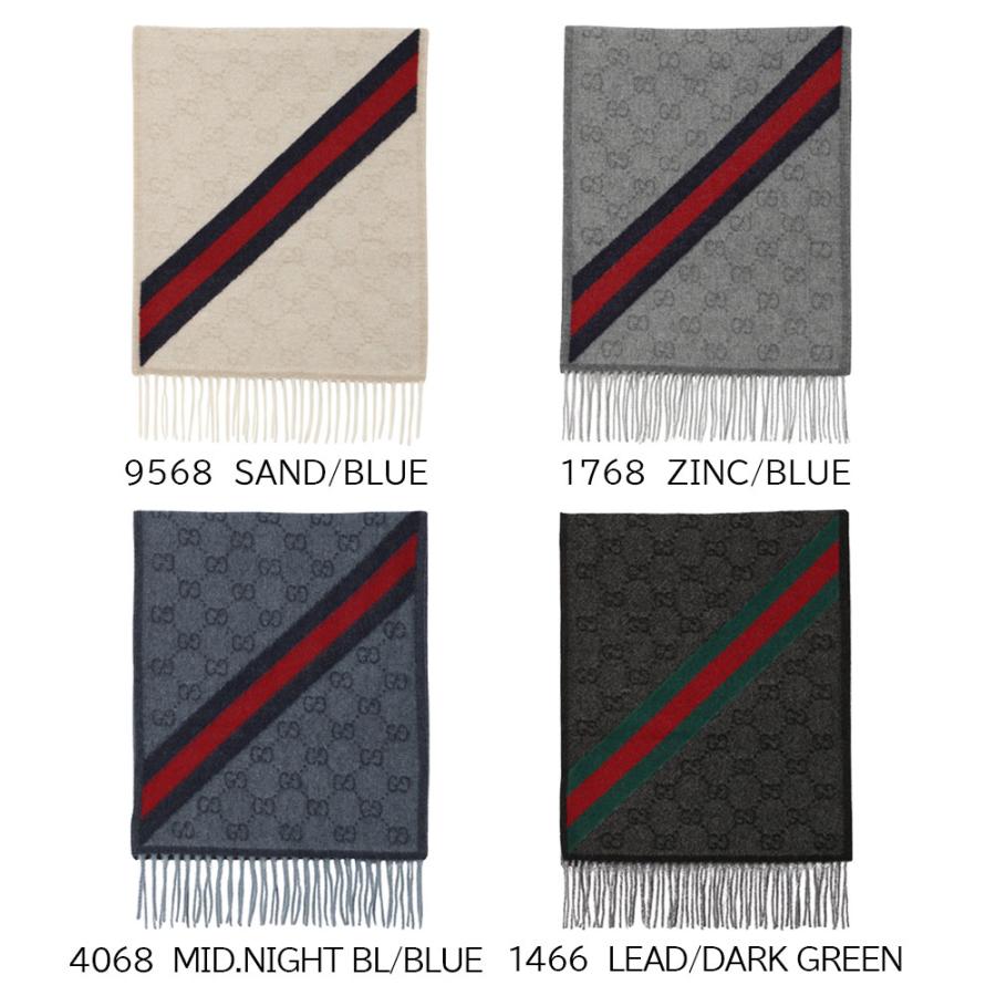 GUCCI（グッチ） マフラー 570603 3G200 1466 LEAD/DARK GREEN GUCCI