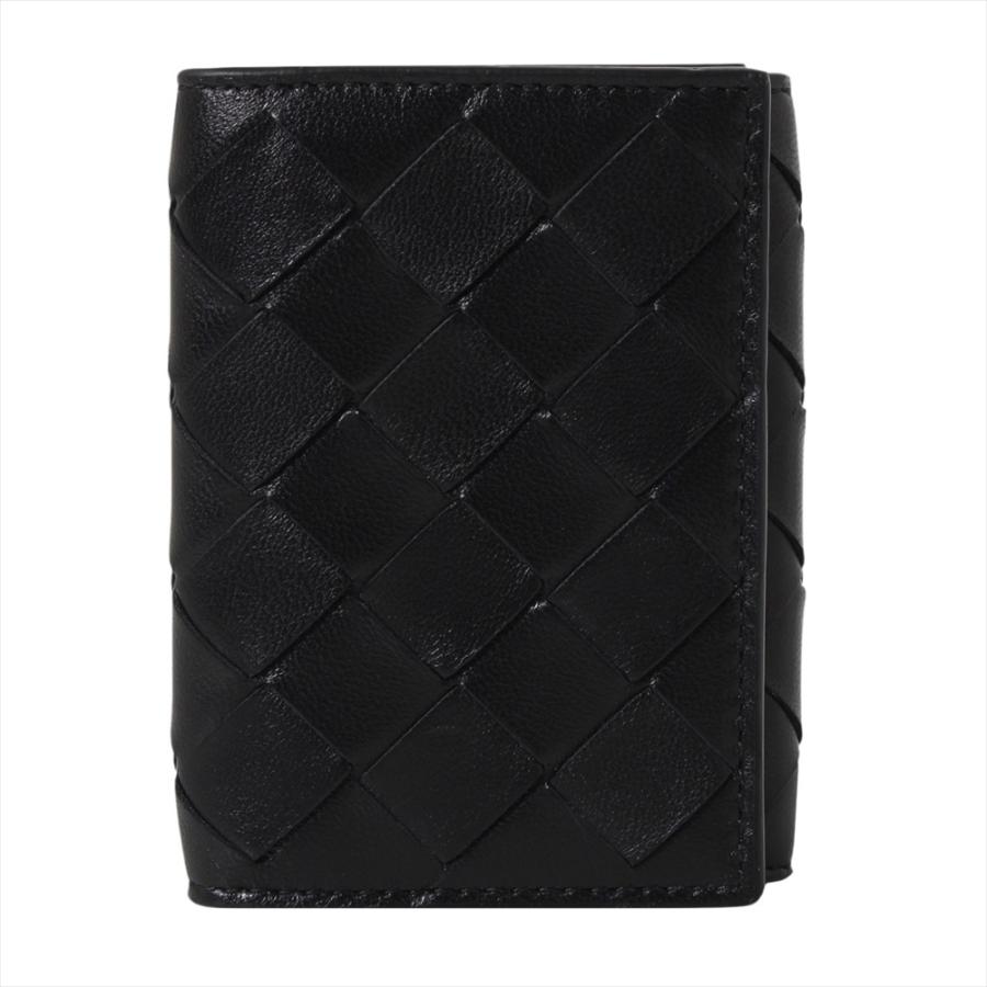 ボッテガヴェネタ 三つ折り財布 609285 VCPP2 8803 Black BOTTEGA VENETA ポイント利用 爆買の画像