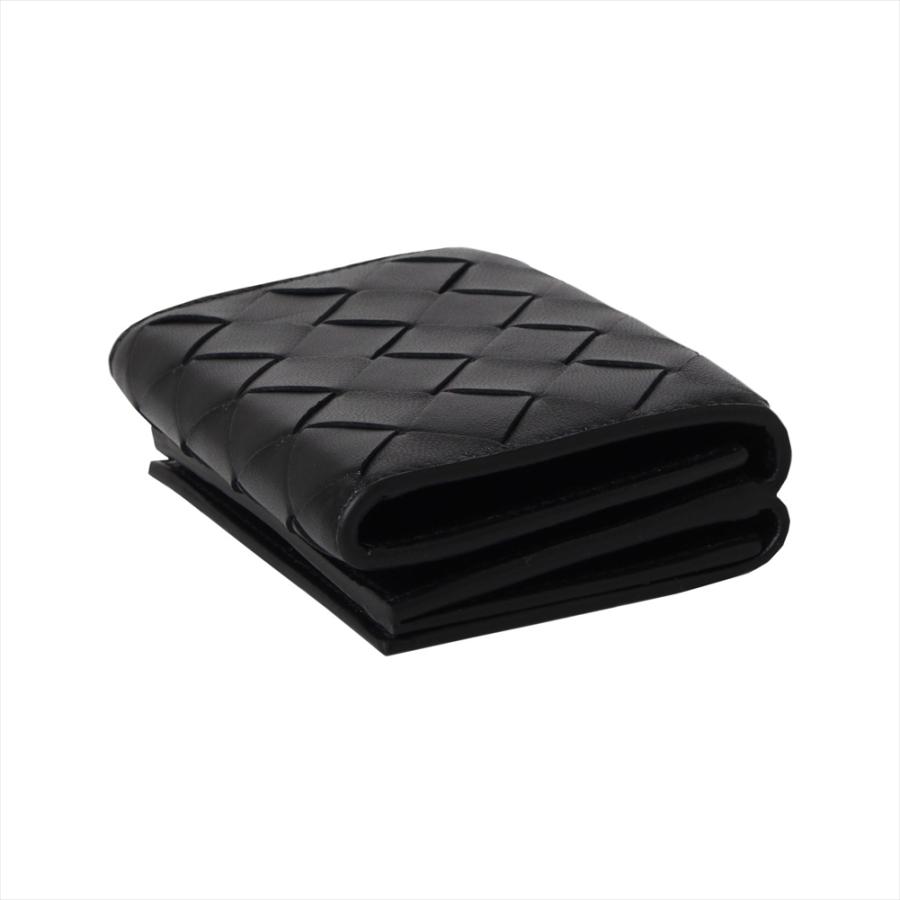 ボッテガヴェネタ 三つ折り財布 609285 VCPP2 8803 Black BOTTEGA VENETA ポイント利用 爆買の画像