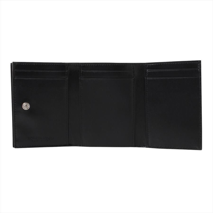 ボッテガヴェネタ 三つ折り財布 609285 VCPP2 8803 Black BOTTEGA VENETA ポイント利用 爆買の画像