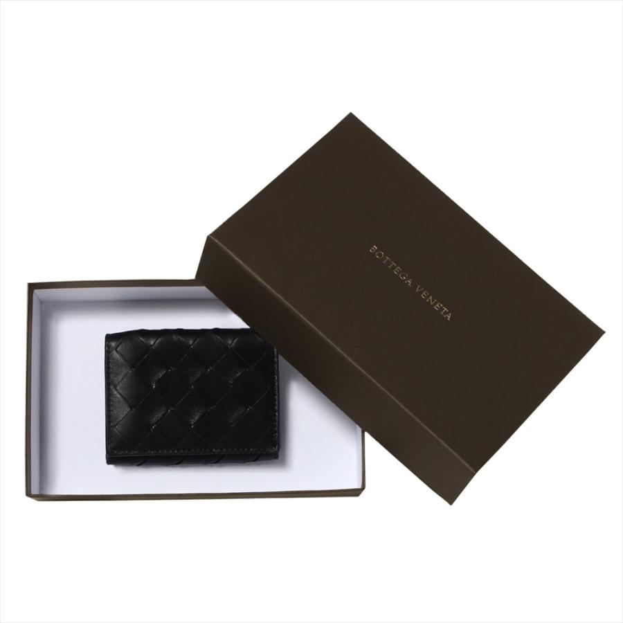 ボッテガヴェネタ 三つ折り財布 609285 VCPP2 8803 Black BOTTEGA VENETA ポイント利用 爆買の画像