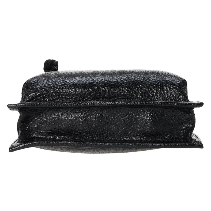 【BALENCIAGA】黒 合成皮革 ショルダーバッグ バレンシアガ BALENCIAGA バレンシアガ ショルダーバッグ 655982 1VG7X 1090