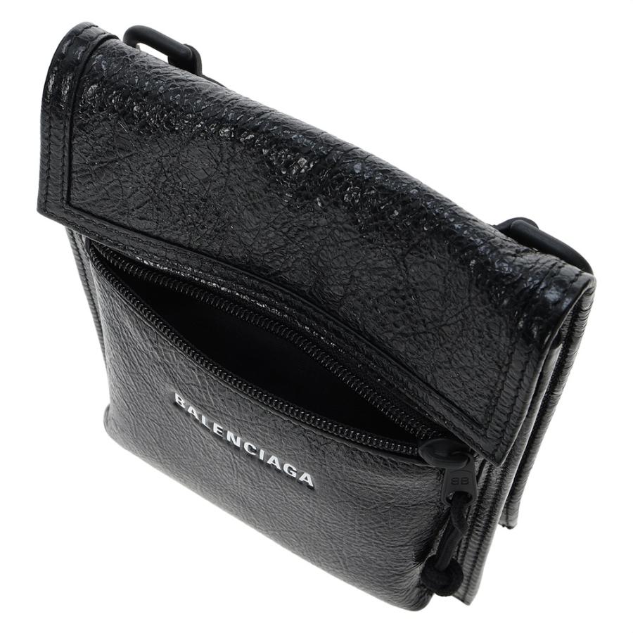 【BALENCIAGA】黒 合成皮革 ショルダーバッグ バレンシアガ BALENCIAGA バレンシアガ ショルダーバッグ 655982 1VG7X 1090