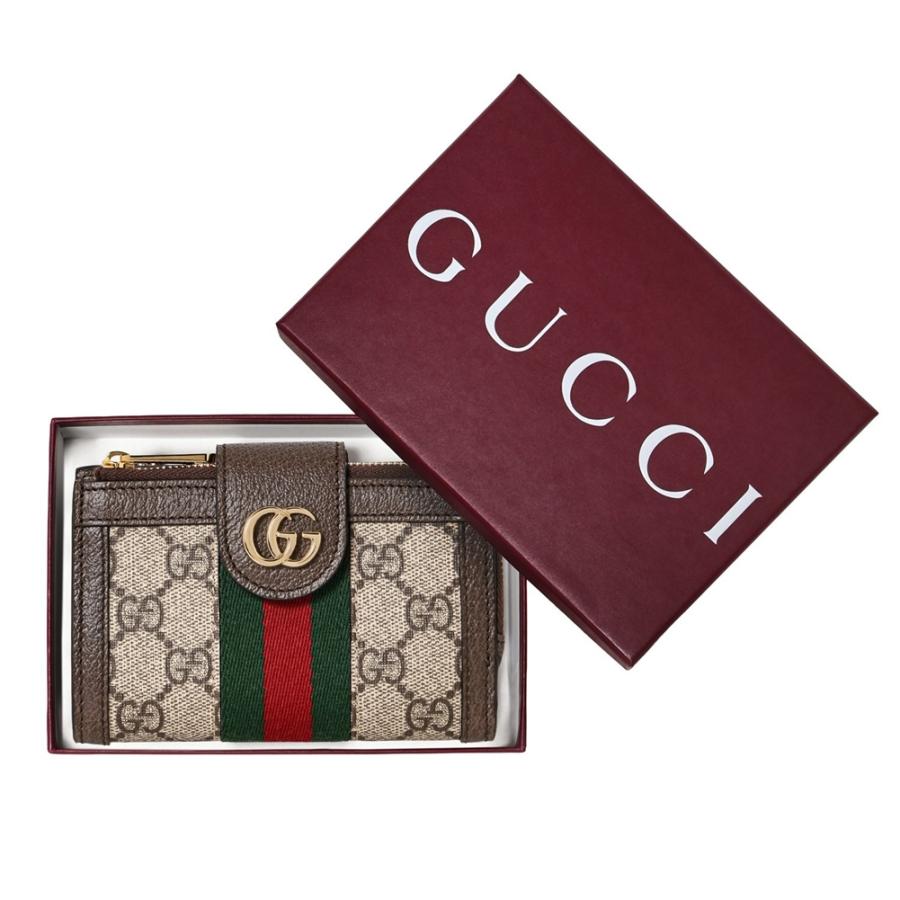 郵*)様 GUCCI GGスプリーム シェリーライン 二つ折り財布 レディース GUCCI（グッチ） 二つ折り財布 725662 96IWG 8745 ベージュ 財布 GG
