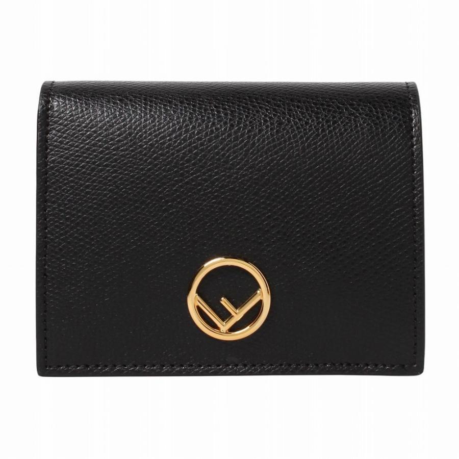 FENDI（フェンディ） メンズ 二つ折り財布 ブラック 8M0387 A18B F0KUR