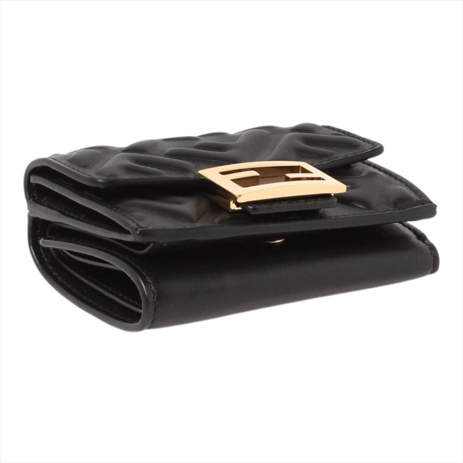 FENDI（フェンディ） 三つ折り財布 8M0395 AAJD F0KUR NERO レディース